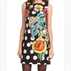 DESIGUAL 🌺 Woman Polka Dot & Floral Dess size 10